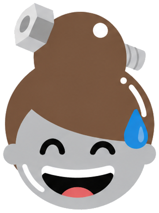 苦笑い顔